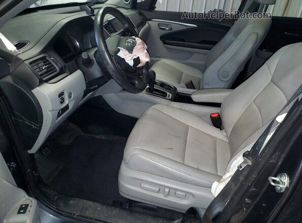 5FNYF6H52KB101467 2019 HONDA PILOT Gray წინა სალონის ხედი