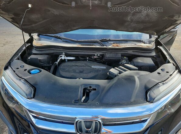 5FNYF6H52LB016355 2020 HONDA PILOT Black ძრავის განყოფილების ხედი