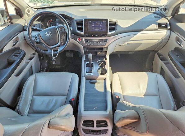 5FNYF6H53HB019403 2017 HONDA PILOT Gray Widok deski rozdzielczej
