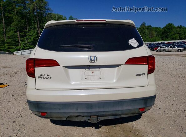 5FNYF6H53HB054801 2017 HONDA PILOT White Հետևի տեսք