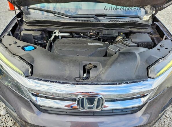 5FNYF6H53KB035544 2019 HONDA PILOT Gray Widok komory silnika