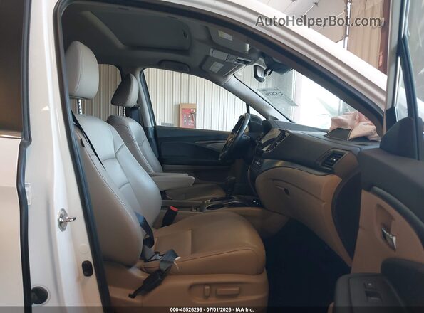 5FNYF6H53KB039061 2019 HONDA PILOT White Widok wnętrza z przodu