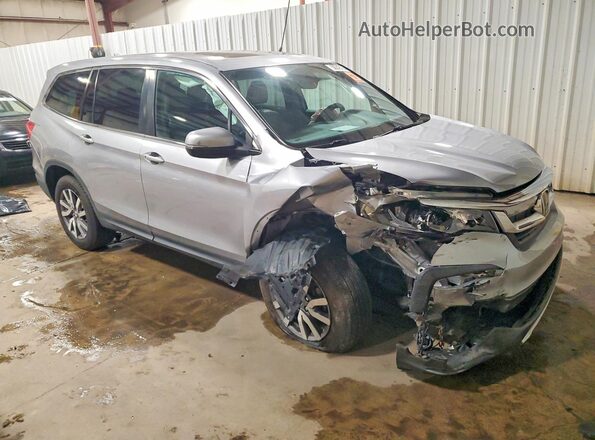 5FNYF6H53KB043448 2019 HONDA PILOT Silver Front right