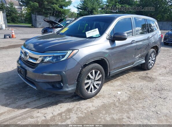 5FNYF6H53KB095999 2019 HONDA PILOT Gray Передня ліва чверть