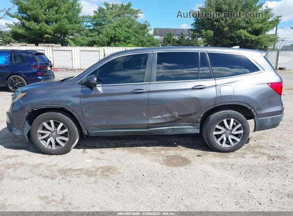5FNYF6H53KB095999 2019 HONDA PILOT Gray Вид спереду