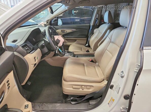 5FNYF6H53NB015153 2022 HONDA PILOT White Widok wnętrza z przodu