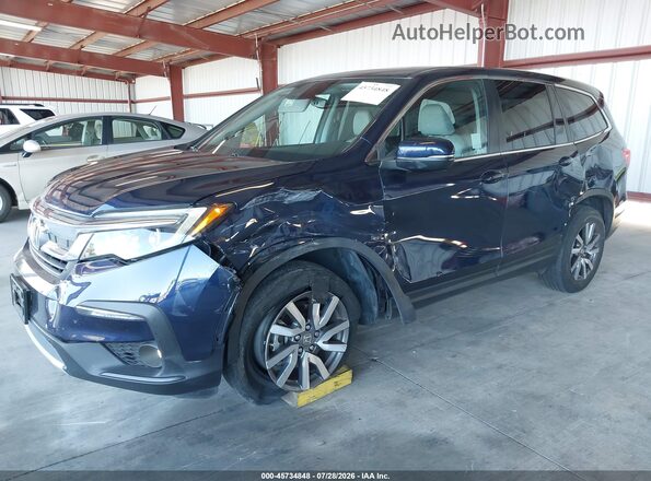 5FNYF6H53NB037590 2022 HONDA PILOT Blue Вид спереду