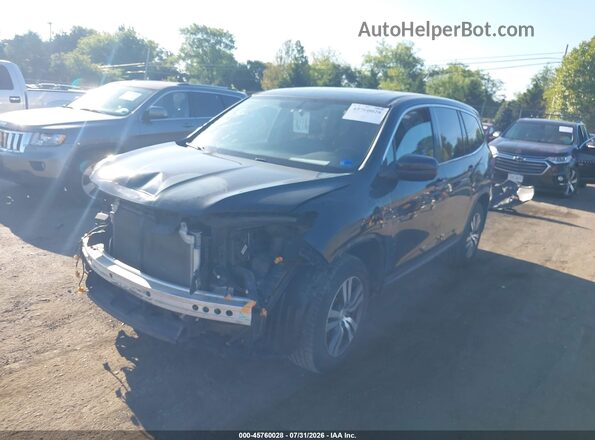 5FNYF6H54HB010211 2017 HONDA PILOT Black Передня ліва чверть