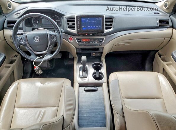 5FNYF6H54HB091596 2017 HONDA PILOT White Widok deski rozdzielczej