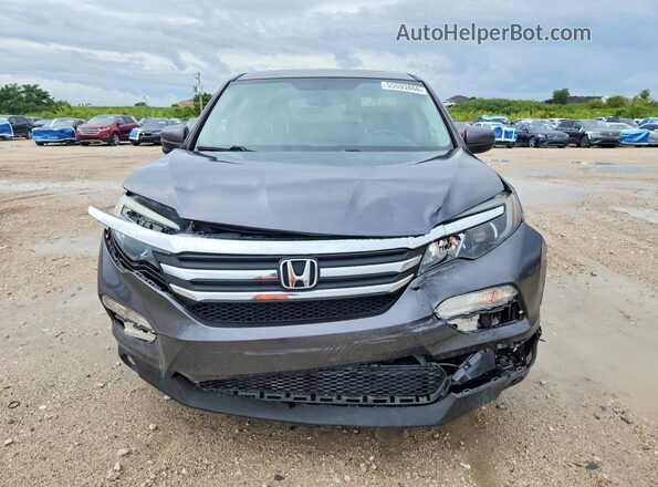 5FNYF6H54JB002776 2018 HONDA PILOT Gray Widok z przodu