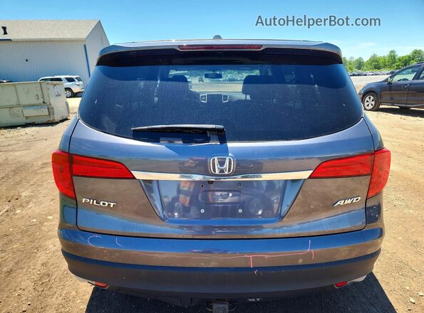 5FNYF6H54JB008299 2018 HONDA PILOT Gray Вид ззаду