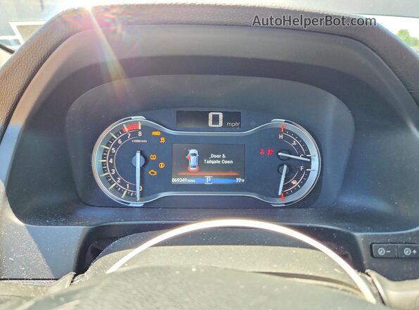 5FNYF6H54JB008299 2018 HONDA PILOT Gray Вид щитка приладів