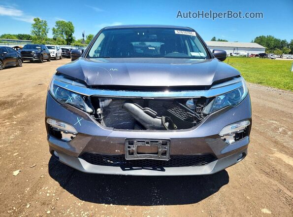 5FNYF6H54JB008299 2018 HONDA PILOT Gray Вид спереду