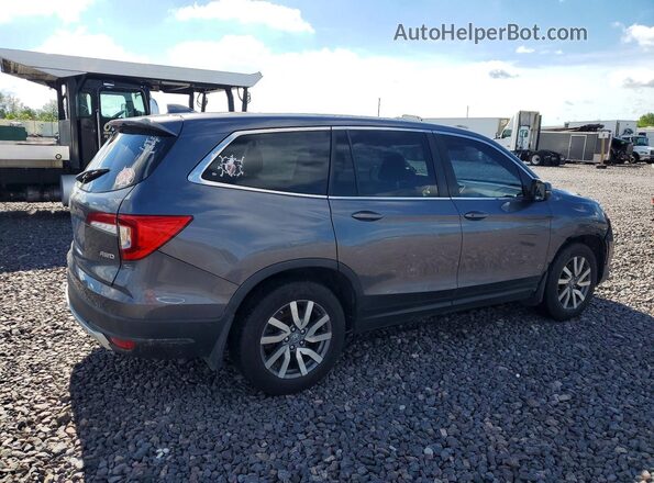 5FNYF6H54KB013424 2019 HONDA PILOT Gray Trasero derecho