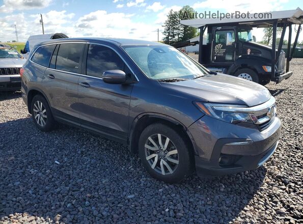5FNYF6H54KB013424 2019 HONDA PILOT Gray Delantero derecho