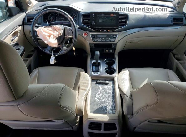 5FNYF6H54KB056354 2019 HONDA PILOT White Widok deski rozdzielczej
