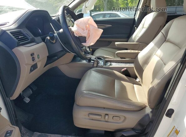 5FNYF6H54KB056354 2019 HONDA PILOT White Widok wnętrza z przodu