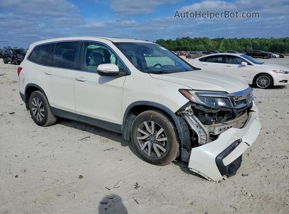 5FNYF6H54KB056354 2019 HONDA PILOT White Przód prawy
