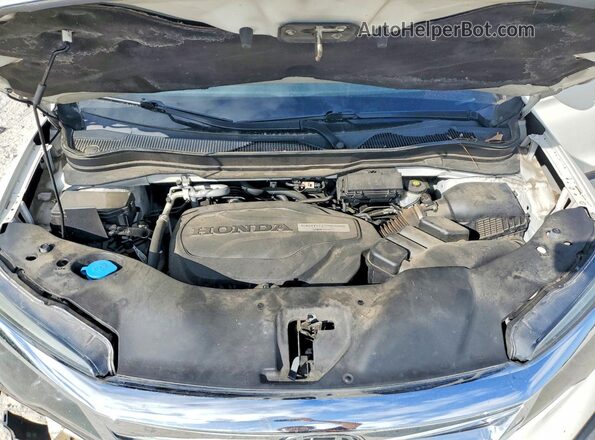 5FNYF6H54KB056354 2019 HONDA PILOT White Widok komory silnika