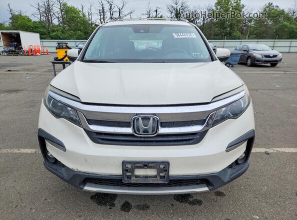 5FNYF6H54KB060971 2019 HONDA PILOT White Դիմացի տեսք