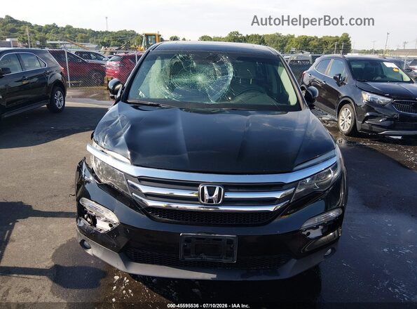 5FNYF6H55HB047509 2017 HONDA PILOT Black Вид щитка приладів