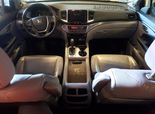 5FNYF6H55JB005489 2018 HONDA PILOT Gray Առջևի վահանակի տեսք