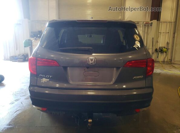 5FNYF6H55JB005489 2018 HONDA PILOT Gray Հետևի տեսք