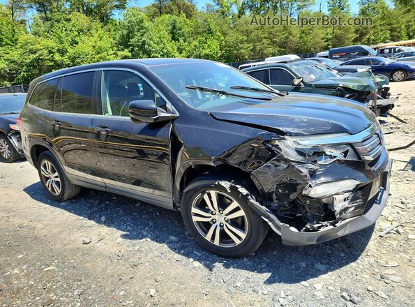 5FNYF6H55JB007260 2018 HONDA PILOT Black Delantero derecho