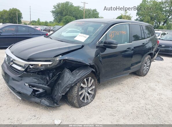 5FNYF6H55KB100006 2019 HONDA PILOT Black Front left