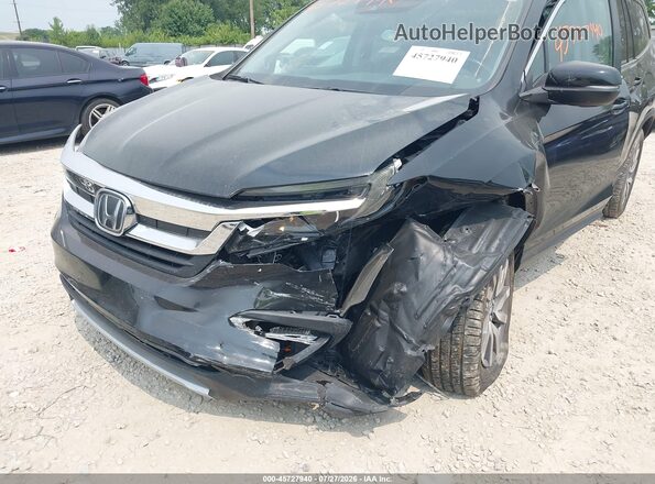 5FNYF6H55KB100006 2019 HONDA PILOT Black Front view