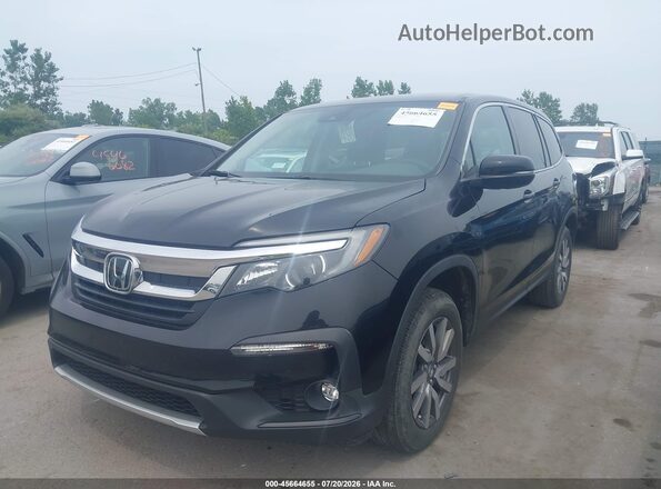 5FNYF6H55MB092833 2021 HONDA PILOT Black Առջևի ձախ երեք քառորդ տեսարան