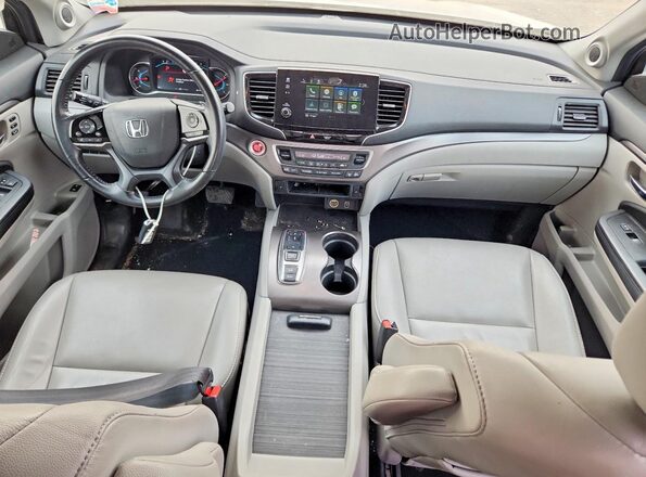 5FNYF6H55NB000914 2022 HONDA PILOT Silver Dashboard view