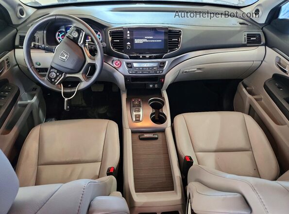 5FNYF6H55NB097323 2022 HONDA PILOT Silver Widok deski rozdzielczej