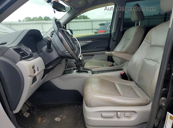 5FNYF6H56GB084440 2016 HONDA PILOT Black Vista interior delantera