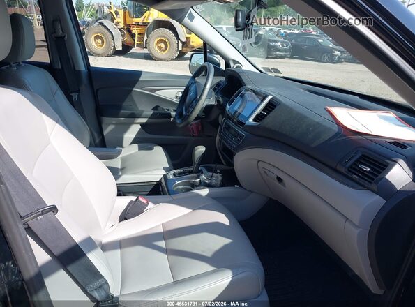 5FNYF6H56GB091579 2016 HONDA PILOT Black Вид салону спереду