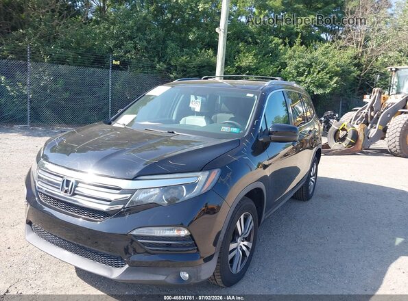 5FNYF6H56GB091579 2016 HONDA PILOT Black Передня ліва чверть