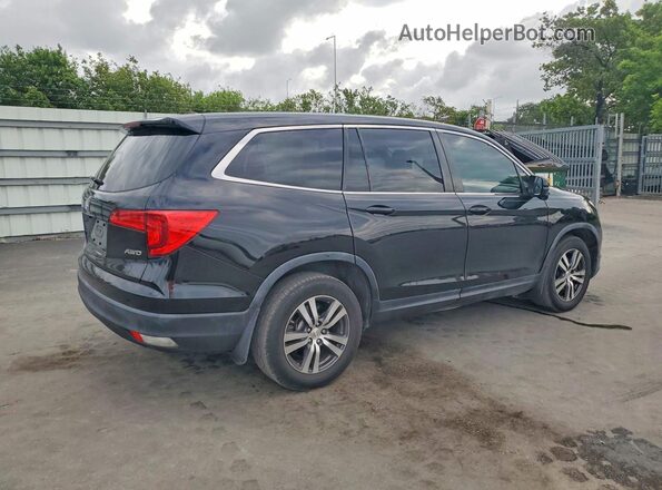 5FNYF6H56HB009366 2017 HONDA PILOT Black Հետևի աջ