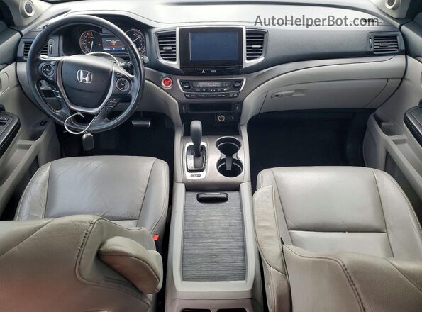 5FNYF6H56HB009366 2017 HONDA PILOT Black Առջևի վահանակի տեսք