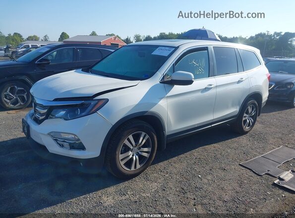 5FNYF6H56HB044974 2017 HONDA PILOT White Առջևի ձախ երեք քառորդ տեսարան