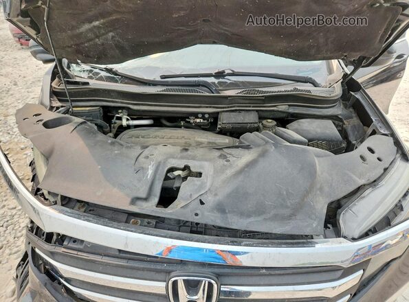 5FNYF6H56JB038792 2018 HONDA PILOT Black Vista del compartimento del motor