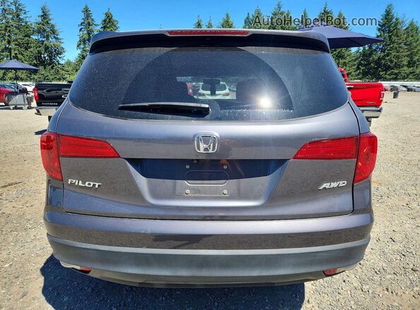 5FNYF6H56JB053065 2018 HONDA PILOT Gray Հետևի տեսք