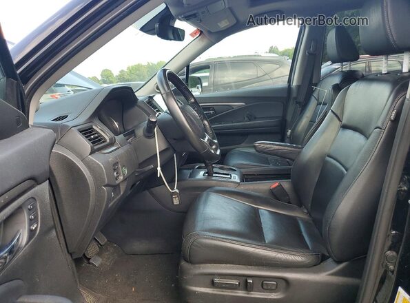 5FNYF6H56KB000674 2019 HONDA PILOT Black Вид салону спереду