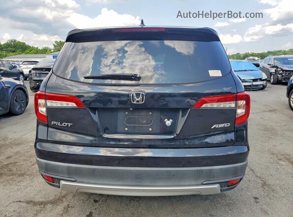 5FNYF6H56KB000674 2019 HONDA PILOT Black Вид ззаду