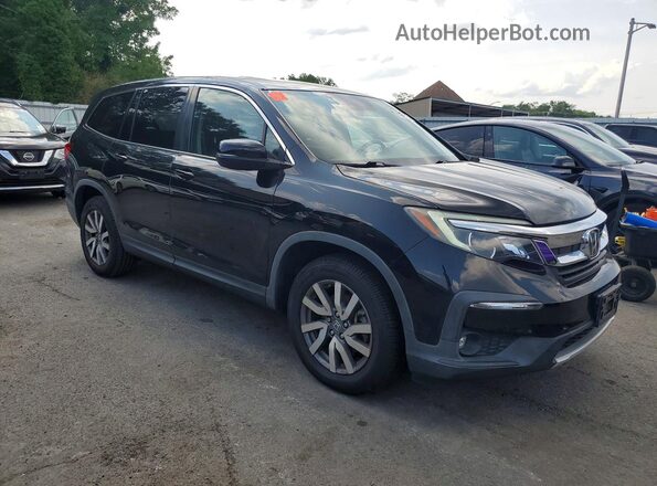 5FNYF6H56KB000674 2019 HONDA PILOT Black Передня права чверть