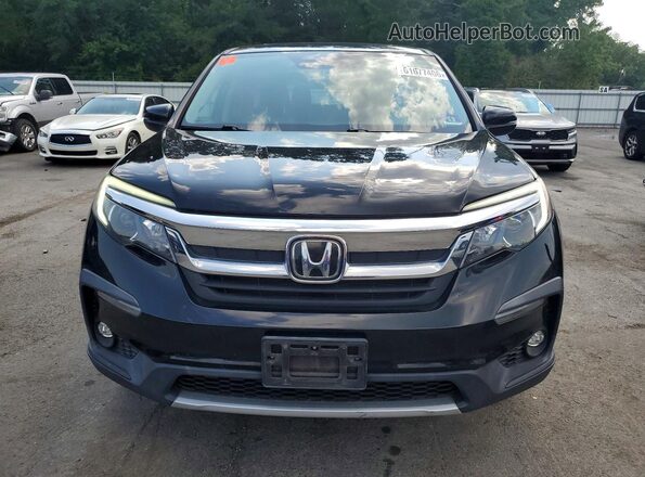 5FNYF6H56KB000674 2019 HONDA PILOT Black Вид спереду