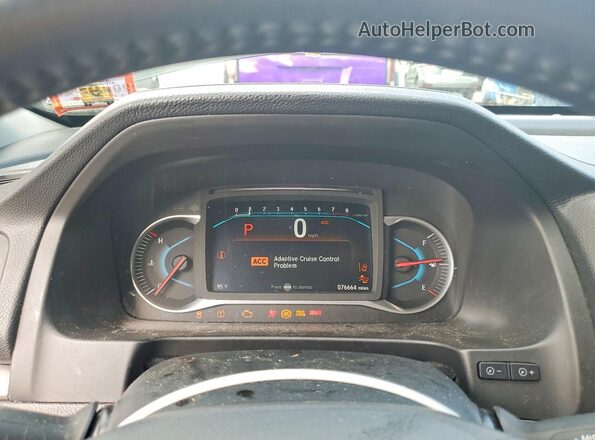 5FNYF6H56KB000674 2019 HONDA PILOT Black Вид щитка приладів