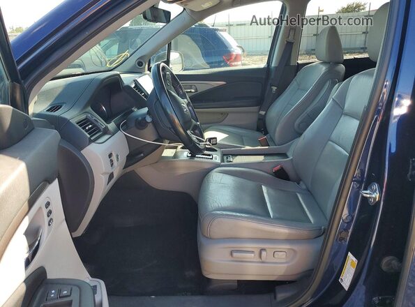 5FNYF6H56KB038633 2019 HONDA PILOT Blue Vista interior delantera