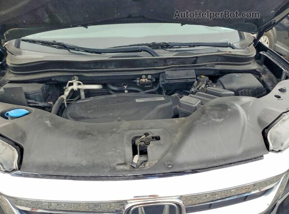 5FNYF6H56LB046474 2020 HONDA PILOT Black Engine compartment view