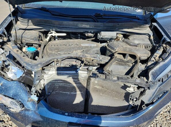 5FNYF6H57JB025291 2018 HONDA PILOT Blue ძრავის განყოფილების ხედი