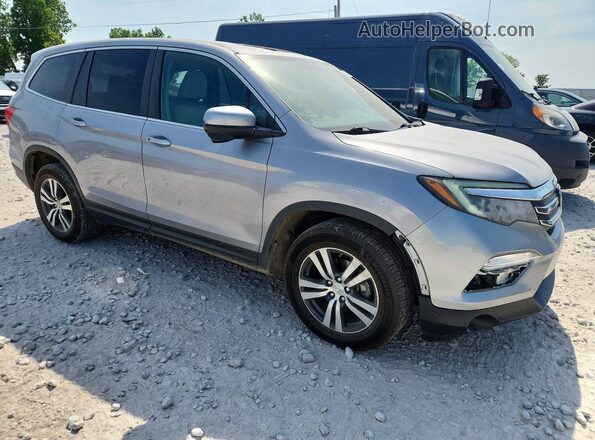 5FNYF6H57JB027297 2018 HONDA PILOT Серебряный Передняя правая четверть